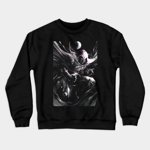 Moon warrior Crewneck Sweatshirt by Anthony Darr